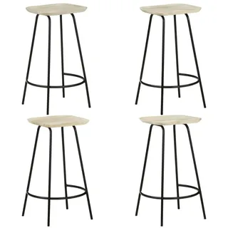 vidaXL Barhocker 4 Stk. Mango Massivholz