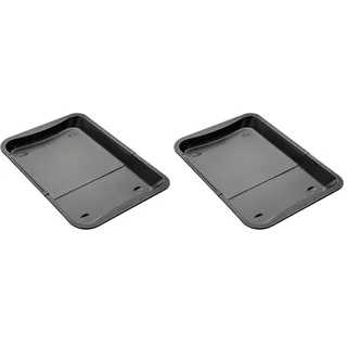 Zenker Black Metallic Ausziehbares Ofenblech – Antihaftbeschichtetes, anpassbares Backblech für vielfältige Backprojekte, 34,5-52 x 33 cm (Packung mit 2)