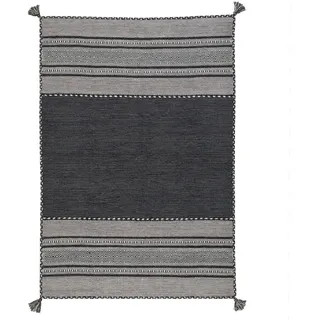 Pergamon Natur Teppich Kelim Navarro , Textil , Rechteckig , 90x160 cm , Teppiche und Böden, Teppiche, Webteppiche