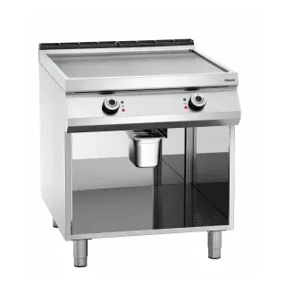 Bartscher Elektro-Griddleplatte, glatt, OU, Glatte Elektro-Griddleplatte mit getrennt regelbaren Heizzonen, 1 Stück