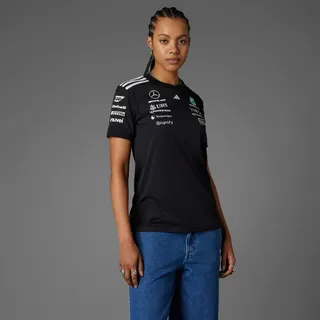 adidas Damen Mercedes - AMG Petronas Formula ONE Team Driver Jersey Black Women, Black/White, M