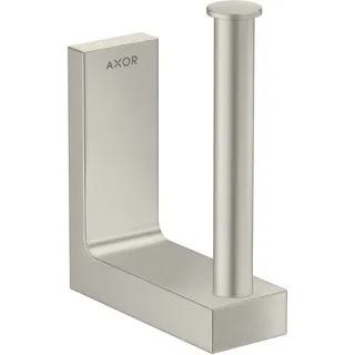 hansgrohe AXOR UNIVERSAL Rectangular Ersatzpapierrollenhalter, Metall, 42654800, Farbe: Edelstahl-Optik