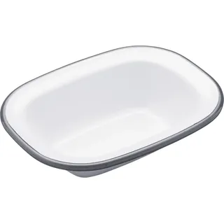 kuchenform Living Nostalgia 16 cm Emaille weiß - Weiß