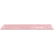 Bild von E9800M Multi-mode Wireless Ultra-slim Keyboard rosa, USB/Bluetooth, DE