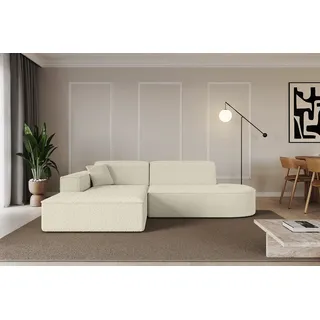 altdecor Eckcouch Polyester 2-Sitzer Beige