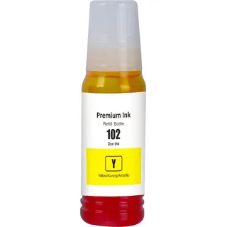 TECHTEK Tinte Ersetzt 102 (C13T03R440) Kompatibel mit [Epson] EcoTank ET-15000, EcoTank ET-2400, EcoTank ET-2700, EcoTank ET-2750, EcoTank ET-2751, E