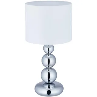 Relaxdays Tischlampe Kugeln Silber 5 St.