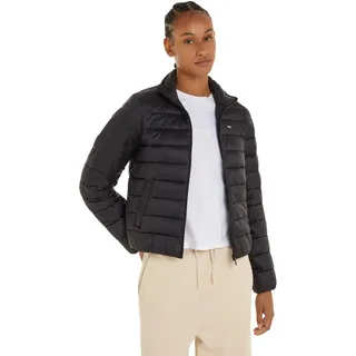 Tommy Jeans Damen Jacke Quilted Zip Through Übergangsjacke, Schwarz (Black), XXS