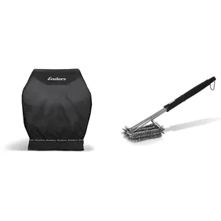 Enders Abdeckhaube für Gasgrill Chicago/Next 3-Brenner & Premium GRILLBÜRSTE MIT EDELSTAHLBORSTEN 8814 Kunststoffgriff
