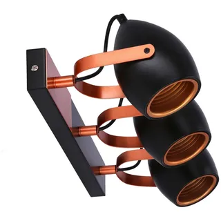 Deckenstrahler , Schwarz , Metall , 25x13x46 cm , Lampen & Leuchten, Leuchtenserien