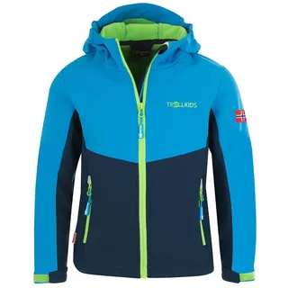 TROLLKIDS Kristiansand Jacke - Navy / Medium Blue / Green - 98 cm