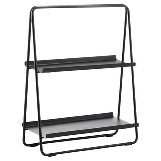 Zone Denmark A-Table Kleines Regal, Standregal aus Metall, 43 x 23 x 58 cm, Schwarz