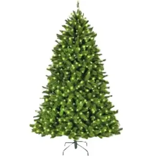 Künstlicher Weihnachtsbaum Everlands Ø 136 cm H 210 cm ink Beleuchtung grün