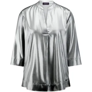 Stehkragen-Bluse BASLER silber