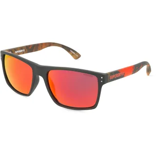 Superdry Sds-kobe-193 Sonnenbrille - Matte Black / Volcanic Mountain Orange - Red mirror/CAT3