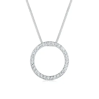 Elli Halskette Damen Kreis AnhängerTrend mit Kristalle in 925 Silber