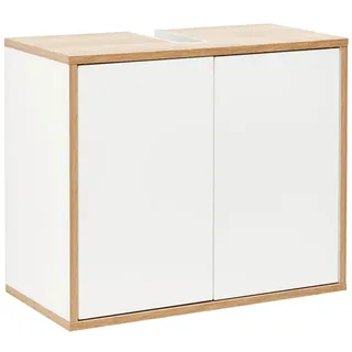 Fackelmann Waschbeckenunterschrank Finn 60 x 50 x 30,5 cm Weiß