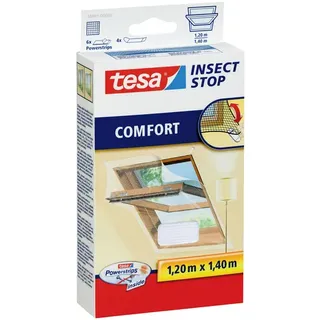 Tesa Insektenschutz Fliegengitter 120 x 140 cm Weiß