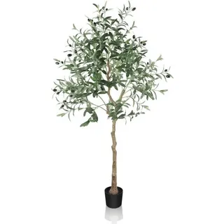 YOLEO Kunstpflanze Olivenbaum Balon Schlafzimmer Büro Hochzeit Typ-1 150 cm