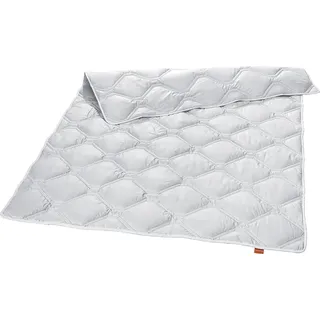 sleepling – Luxus Kaschmir Steppdecke, medium Ganzjahresbettdecke, 135x200 cm, weiß - Weiß