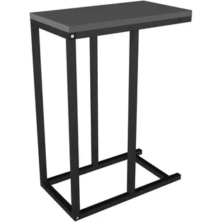Mid.you Beistelltisch , Anthrazit, Schwarz , Holzwerkstoff , rechteckig , Säule , 26x63x46 cm , rostfrei , Wohnzimmer, Wohnzimmertische, Beistelltische, Beistelltische eckig
