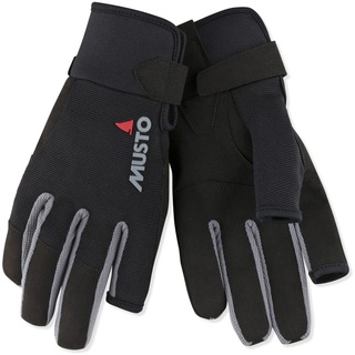 Musto 2018 Essential Segelhandschuhe Sailing Long Finger Gloves Black AUGL002 Size - - Large