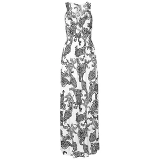 LASCANA Maxikleid Schwarz/Weiß 38