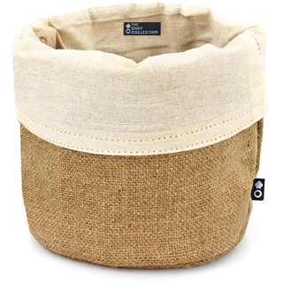 THE CHEF COLLECTION Bread Basket Made of Natural Cotton High Quality Jute Bread Basket 12 x 12 cm