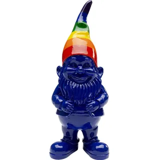 Kare Design Deko Figur Zwerg Rainbow, Blau, Accessoire, Wohnzimmer, Deko für Regale oder Sideboards, Deko Skulptur, Dekoration, 21x8x8 cm (H-B-T)