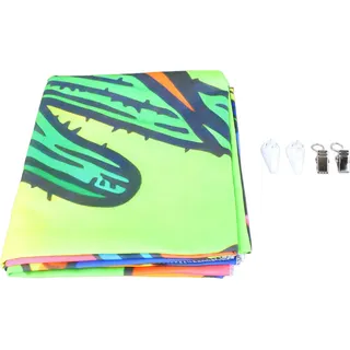 Schwarzlicht-Wandteppich, Pilzschädel, Thermotransfer-Technologie, handgenäht, weich, farbecht, UV-fluoreszierend, für Schlafsäle, GTYG 294, 230 x 180