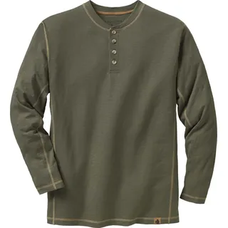 Legendary Whitetails Maverick Slub Henley Herren-Shirt, Armee, Mittel