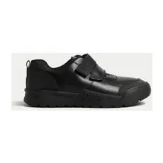 Boys M&S Collection Kids' Leather School Shoes (21⁄2 Large - 9 Large) - Black, Black - 8.5 L-STD