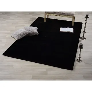 GALLERY M branded by Musterring Solo Hochflorteppich 166 x 240 cm Schwarz