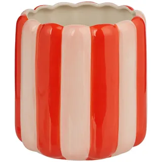 Butlers Blumenübertopf Circus , Rot , Stein , 15 cm , Dekoration, Blumen & Blumentöpfe, Übertöpfe
