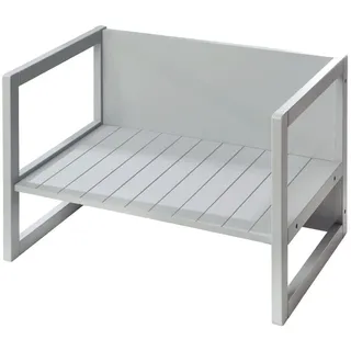 Roba Sitzbank/ Tisch , Grau , Holzwerkstoff , 61x44x44.5 cm , Babymöbel & Kindermöbel, Babyzimmer, Kindersessel & Kindertische