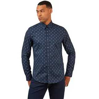Ben Sherman 68058 Langarmhemd - Navy Blue - L