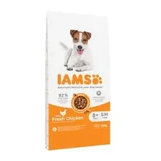 12kg Pui Senior & Mature Small Medium IAMS for Vitality Hrană uscată câini
