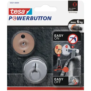 Tesa Powerbutton Haken Universal Chrom