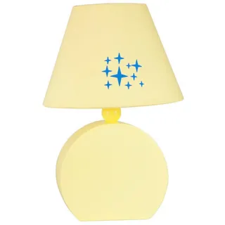 Kindertischleuchte , Gelb , Textil, Holzwerkstoff , 18x26x18 cm , RoHS, Europäischer Sicherheitsstandard , einfach zu transportieren , Lampen & Leuchten, Innenbeleuchtung, Kinderzimmerlampen, Kindertischleuchten