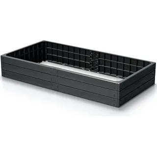 nabbi Kunststoff-Hochbeet IBWR – Anthrazit - Dunkelgrau