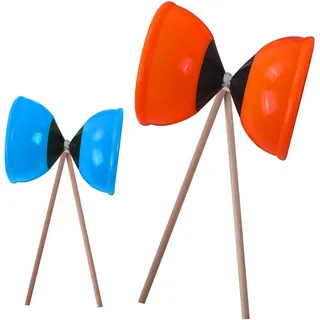 BLUE SKY - Diabolo - Outdoor-Spiel - 048113 - Zufällige Farbe - Kunststoff - 16 cm x 11 cm - Kinderspielzeug - Sommer-Spiel - Zirkus - Ab 6 Jahren