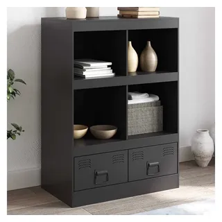 vidaXL Highboard Schwarz 67x39x95 cm Stahl