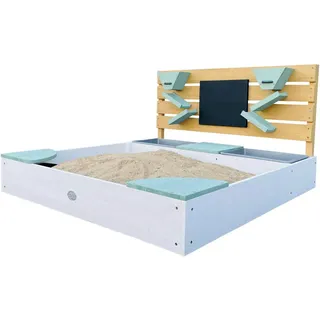 Axi Sandkasten mit Sand- und Wasserbehältern, 100 x 105 cm, - braun, grün