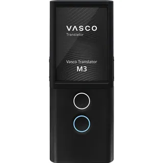 Vasco Electronics Vasco Translator M3 Sprachübersetzer | Übersetzungsgerät | Übersetzt lebenslang gratis | 70+ Sprachen | Spracheingabe und Sprachausgabe | Foto | Farbe: Black Pearl