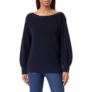 Tommy Hilfiger Damen Pullover Boat Elegant, Blau (Desert Sky), XXS