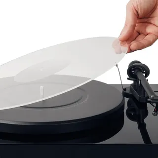 Hudson Hi-Fi Plattenspieler-Matte aus Acryl, Plexiglas, Slipmat durchsichtig