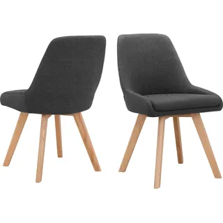 OTTO home Esszimmerstuhl Dilla Webstoff grau