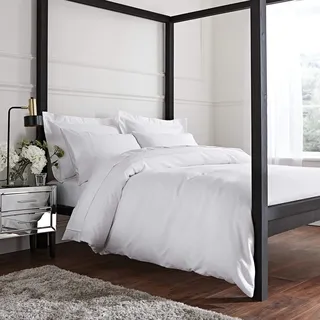 Bianca 800 TC Satin Bettwäsche, Baumwolle, weiß, Emperor Duvet Set