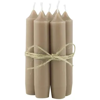IB Laursen - Stabkerze - klein - Milky Brown/Hellbraun - 2,2 x 11 cm - 1 Stück