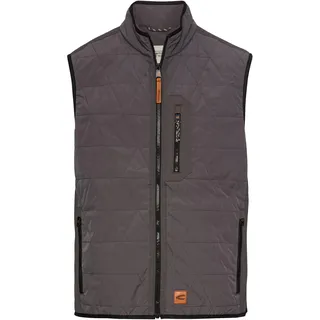 camel active Herren Herren Weste mit Stehkragen – Winddicht | Wasserabweisend | Elastischer Saum Grau, menswear-52